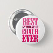 Bester Gymnastiktrainer je Button (Vorne & Hinten)