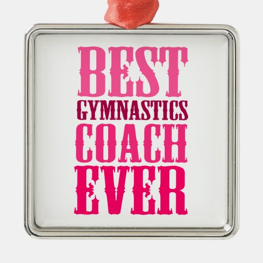 Bester Gymnastiktrainer je Silbernes Ornament (Vorne)