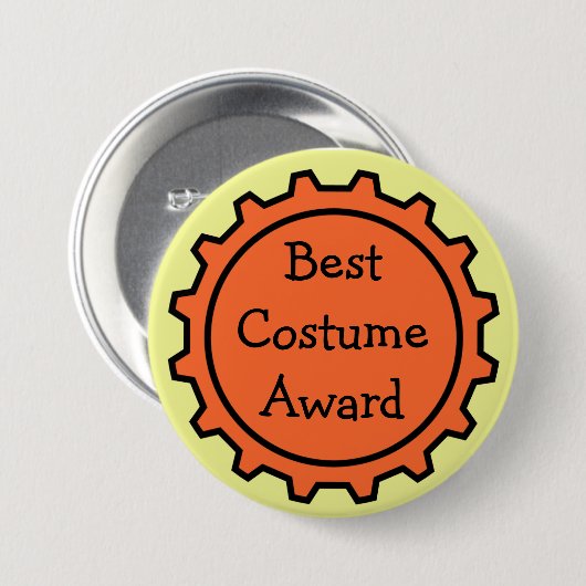 Bester Halloween-Kostüm-Preis-Knopf Button (Vorne & Hinten)