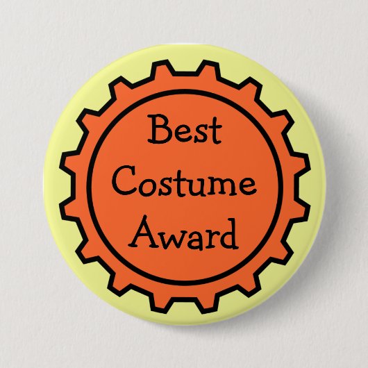 Bester Halloween-Kostüm-Preis-Knopf Button (Vorderseite)