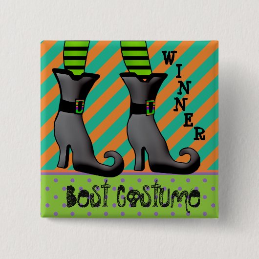 Bester Halloween-Kostümsieger Button (Vorderseite)