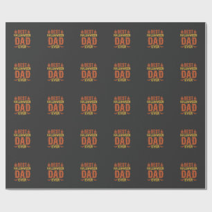 Bester Halloween-Vater überhaupt Vintage-Distresse Geschenkpapier