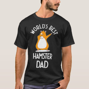 Bester Hamster-Vater der Welt Dabbing Lustiger Spr T-Shirt