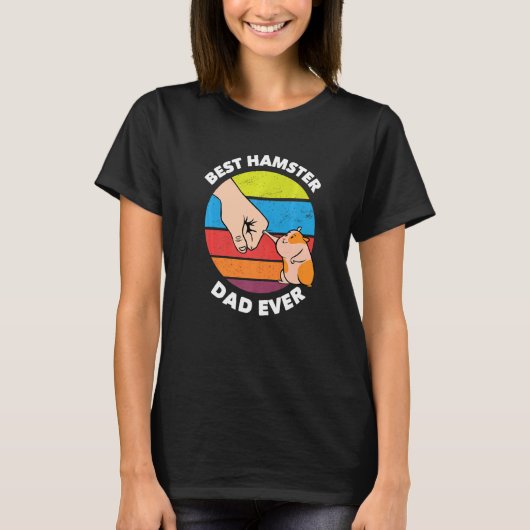 Bester Hamster-Vater je Hamster T-Shirt (Vorderseite)