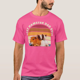 Bester Hamster-Vater je Retro Vintag Hamster Tier T-Shirt
