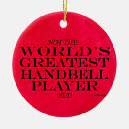 Bester Handbell-Player und Keramik-Ornament Keramik Ornament
