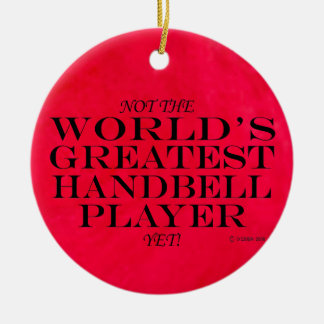 Bester Handbell-Player und Keramik-Ornament Keramik Ornament