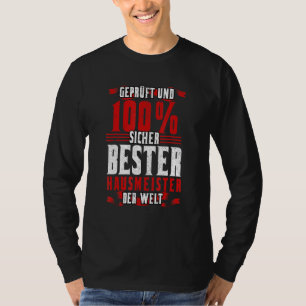 Bester Hausmeister Der Welt Sprichwort Facility Ma T-Shirt