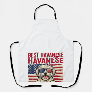 Bester Havanese-Vater Aller Patrioten Hund-Shirt-D Schürze