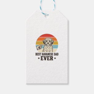 Bester Havanese-Vater Aller Zeiten Vintage-Hund-Sh Geschenkanhänger