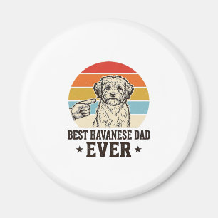 Bester Havanese-Vater Aller Zeiten Vintage-Hund-Sh Magnet