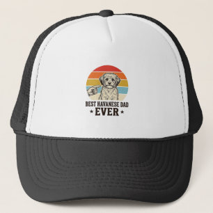 Bester Havanese-Vater Aller Zeiten Vintage-Hund-Sh Truckerkappe