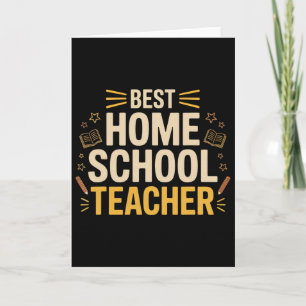 Bester Heimschullehrer, Lustige Heimschulung _1 Karte