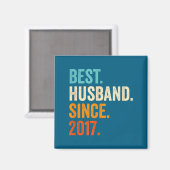 Bester Hemd Ehemann seit 2017 8. Hochzeit Magnet (Vorderseite/Rückseite)