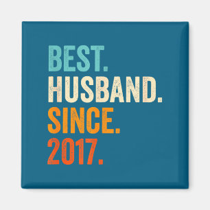Bester Hemd Ehemann seit 2017 8. Hochzeit Magnet