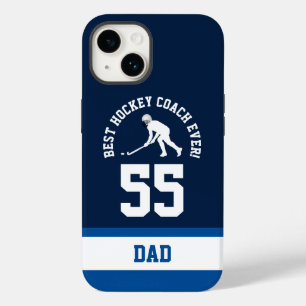 Bester Hockey Coach je I Sportteam Jersey Nummer Case-Mate iPhone 14 Hülle