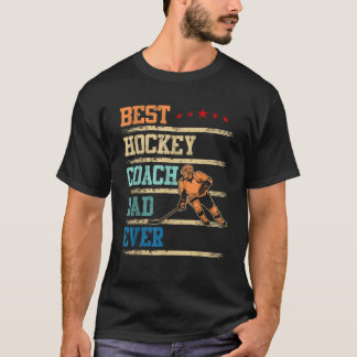Bester Hockey Coach Vater je Vatertag für Vater T-Shirt