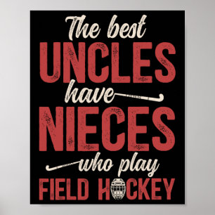 Bester Hockey-Onkel eines Feldhockey-Spielers U Poster