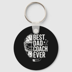 Bester Hockey-Vater-Trainer Aller Zeiten Retro-Vat Schlüsselanhänger