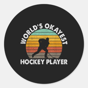 Bester Hockeyspieler der Welt Olympischer Eishocke Runder Aufkleber