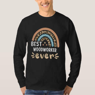 Bester Holzarbeiter Aller Zeiten Leopard Regenboge T-Shirt