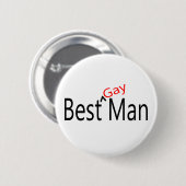 Bester homosexueller Mann Button (Vorne & Hinten)