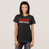 Bester Host je T-Shirt (Vorne ganz)