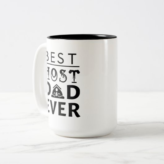 Bester Host-Vater je Zweifarbige Tasse (Vorderseite Links)