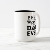 Bester Host-Vater je Zweifarbige Tasse (VorderseiteRechts)