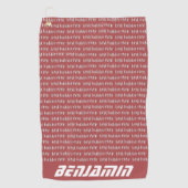 Bester Hubby je Personalisiert Golfhandtuch (Vorderseite)