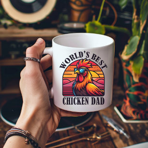 Bester Hühner-Vater der Welt Lustiger Hahn-Vater Kaffeetasse