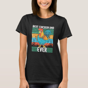 Bester Hühner-Vater je gestörter Geflügel-Bauer T-Shirt