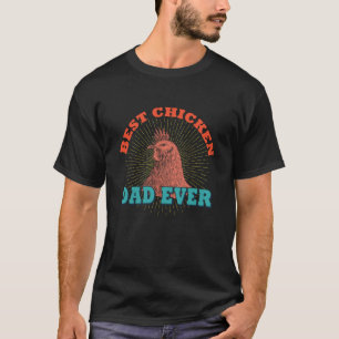Bester Hühner-Vater überhaupt im Retro-Stil für Hü T-Shirt