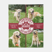 Bester Hund Aller Zeiten Foto-Collage Fleecedecke (Vorderseite)