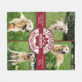 Bester Hund Aller Zeiten Foto-Collage Fleecedecke (Vorderseite (Horizontal))