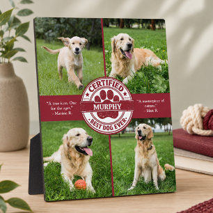 Bester Hund Aller Zeiten Foto-Collage Fotoplatte