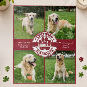 Bester Hund Aller Zeiten Foto-Collage Puzzle