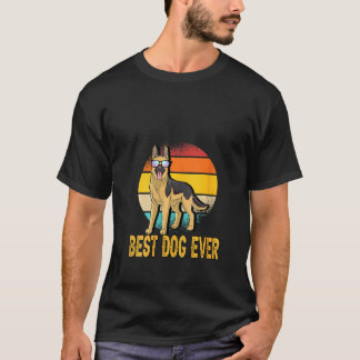 Bester Hund Aller Zeiten Pfote Deutscher Schäferhu T-Shirt