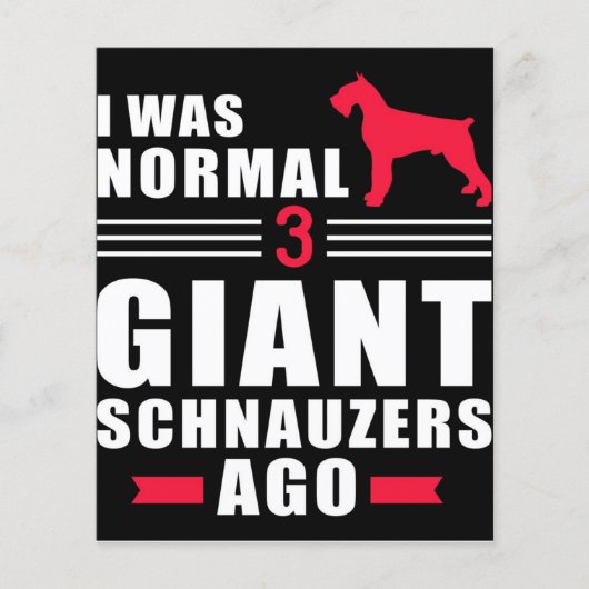 Bester Hund Gigant Schnauzer Geschenk Flyer (Vorne)