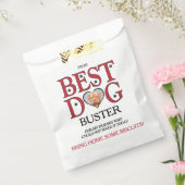 Bester Hund Hochzeitskekse mit Foto für Haustiere Geschenktütchen (Versiegelt)
