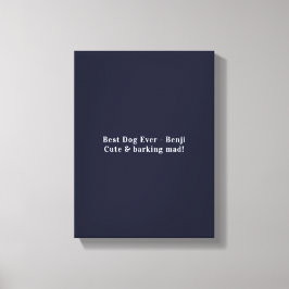 Bester Hund je angepasste FotoCollage Leinwanddruck