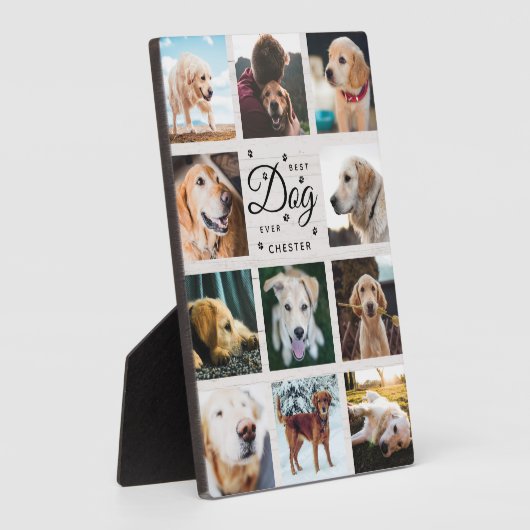 Bester Hund je Bauernhof Rustikale Fotomaterial Pa Fotoplatte (Seite)