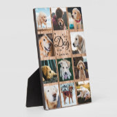 Bester Hund je Bauernhof Rustikales Foto Collage H Fotoplatte (Seite)