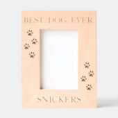 Bester Hund je Geätzte Rahmen (Vorderseite)