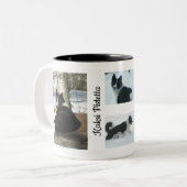 Bester Hund je Lover individuell einstellbar Zweifarbige Tasse (Vorderseite Links)
