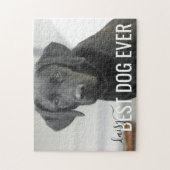 Bester Hund je Personalisierter Name Pet Foto Puzzle (Vertikal)