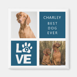 Bester Hund je | Personalisiertes Foto Magnet