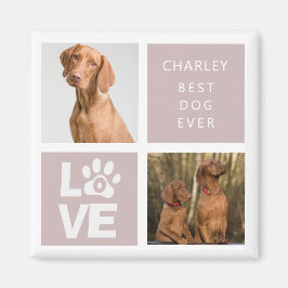 Bester Hund je | Personalisiertes Foto Magnet