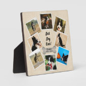 Bester Hund je Personalisiertes Foto Pet Memorial Fotoplatte (Vorderseite)