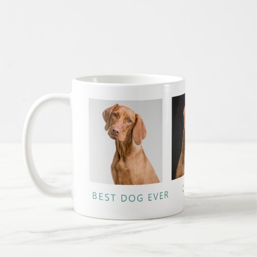 Bester Hund je | Tasse des personalisierten Fotos (Links)